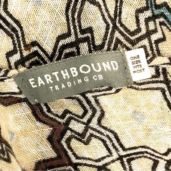 Earthbound trading geometric, graphic, print, boho kimono - Picture 4 of 7